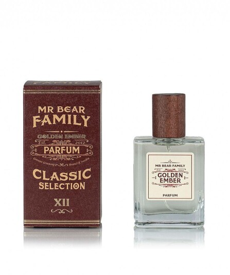 Mr Bear Family Golden Ember Parfume 50 ml for Menn med Tobakk og Tre Noter Mr Bear Family Golden Ember Parfume 50 ml for Menn med Tobakk og Tre Noter