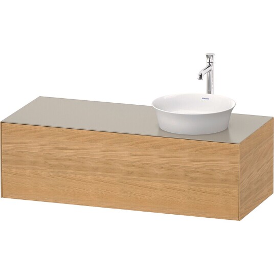 Duravit White Tulip Servantskap 1 skuff 130x55x40,8 cm Eik/Taupe Matt