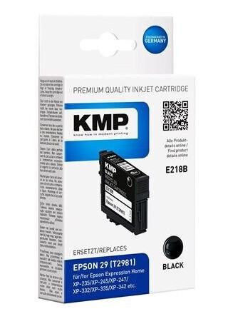 KMP E218B - black - ink cartridge (alternative for: Epson T2981) - Blekkpatron Svart KMP E218B - black - ink cartridge (alternative for: Epson T2981) - Blekkpatron Svart