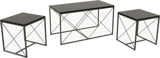 Defneia Sofabord 100 cm - Antrasitt/Svart