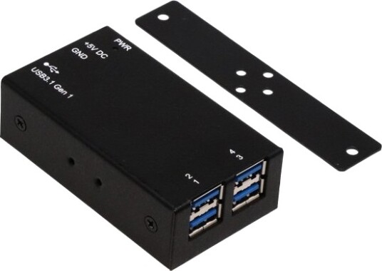 Exsys Ex-1180Hms Usb 3.2 Gen 1 3.1 Gen 1 Type-B Usb 3.2 Gen 1 3.1 Gen 1 Type-A 5000 Mbit/S Sort Metall Taiwan