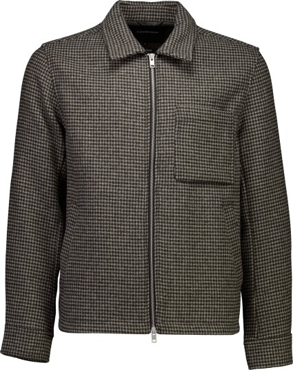 Lindbergh Houndstooth Overshirt DK BROWN MIX S