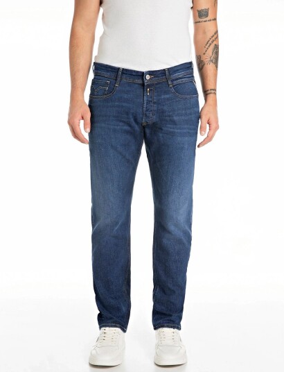 Replay Rocco Trousers Straight 573 Eco Plus Blue 36 x 34 Replay Rocco Trousers Straight 573 Eco Plus Blue 36 x 34