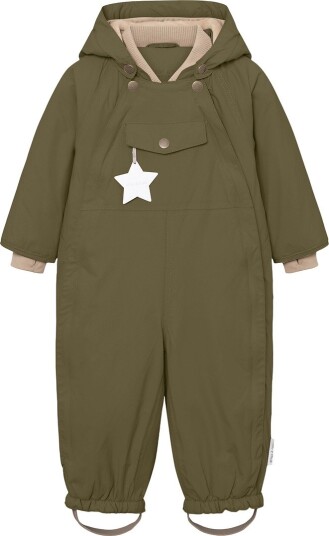 MINI A TURE Matwisti Fleece Lined Snowsuit. Grs KALAMATA GREEN 104 MINI A TURE Matwisti Fleece Lined Snowsuit. Grs KALAMATA GREEN 104