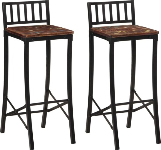  Barstoler 2 stk gjenvunnet heltre