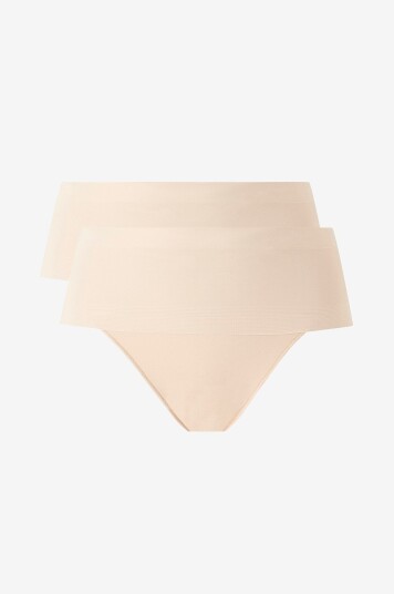 Maidenform   Stringtruser Cover Your Bases Thong 2 pakning   Beige
