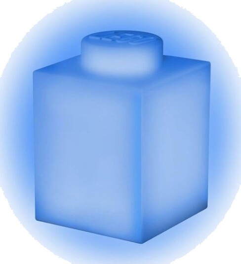 Euromic LEGO Classic Silicone Brick 1000% night light with LEDlite- BLUE