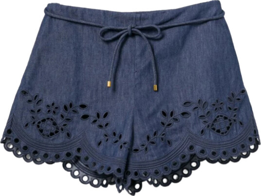 Zimmermann Dame Shorts Blå M,