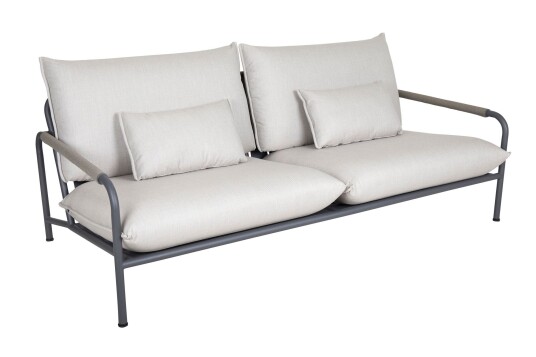 Brafab Lerberget 2,5-seter sofa Antracitt/grå Grå