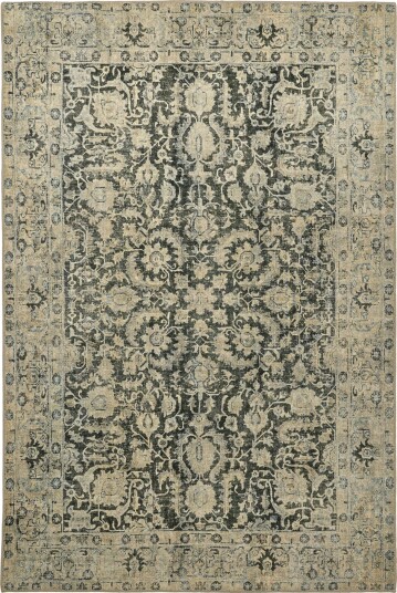 Flatvevd teppe Delvar grønn Størrelse: 230 x 340 cm