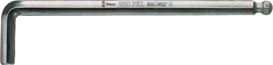 Wera 950 PKL 6mm L-formet Sekskantnøkkel Kromvanadium 180mm