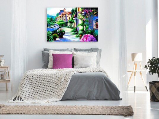 Tavle Flower Street 1 Part Wide 90X60 Artgeist sp. z o. o.