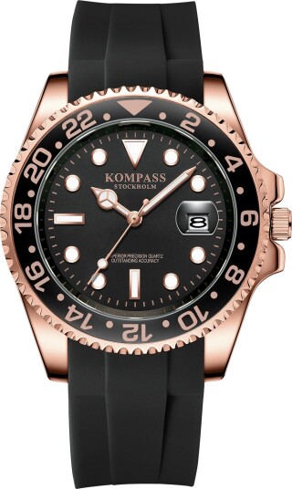 Kompass Grand Voyager Rose Gold Black