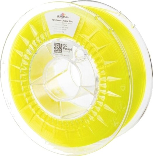 Spectrum PLA Crystal Filament 1.75 mm 1000 g Electric Yellow 80883