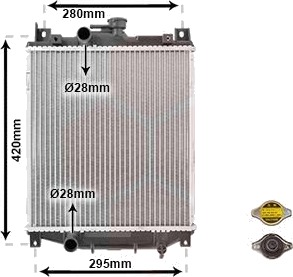 VAN WEZEL 52002059 Radiator motorkjøling VAN WEZEL 52002059 Radiator motorkjøling