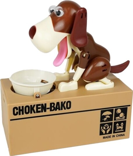 Winkee Sparegris Dog Piggy Bank Multi/Patterned H20CM
