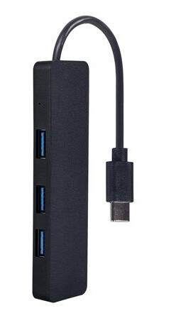 Gembird UHB-CM-U3P4-01 - hub - 4 ports USB-hub - 4 porter - Svart
