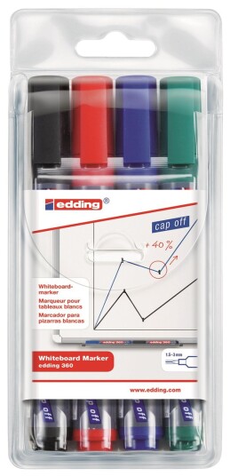 Whiteboardpenn EDDING 360 ass 4