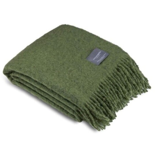 Stackelbergs Mohair Teppe Rullet Frynse 130x170 cm Cedar Green Stackelbergs Mohair Teppe Rullet Frynse 130x170 cm Cedar Green