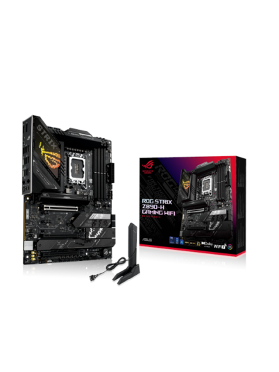 ASUS ROG STRIX Z890-H ATX Hovedkort med Wi-Fi 7 og DDR5 ASUS ROG STRIX Z890-H ATX Hovedkort med Wi-Fi 7 og DDR5