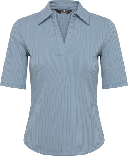 Lauren Ralph Lauren Modern Rib Knt Polo Blue L