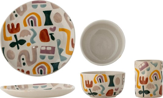 Bloomingville Filur serveringssett Multi 3 deler Bloomingville Filur serveringssett Multi 3 deler