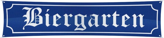 Folat Biergarten Banner 180 x 40 cm Ikke dobbelsidig 20954