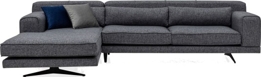 Jivago Divansofa Venstre Grå/Svart Jivago Divansofa Venstre Grå/Svart