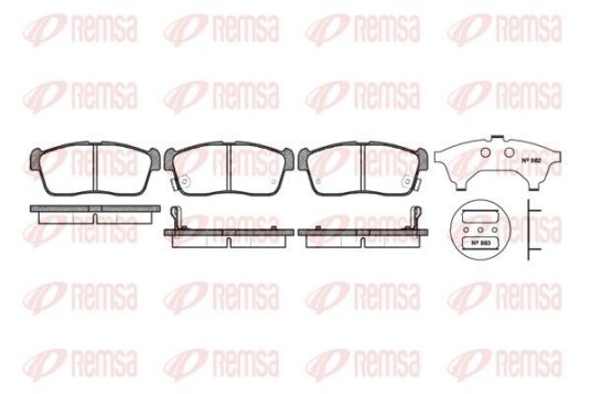 Bremseklosser REMSA 0724.02 Bremseklosser REMSA 0724.02