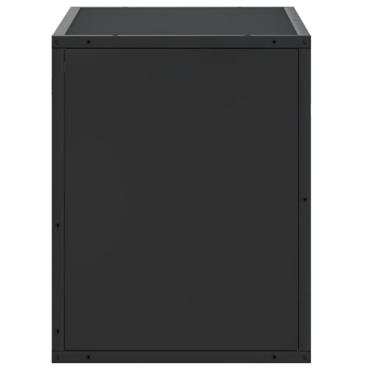 TV-benk svart 60x31x39,5 cm konstruert tre og metall 8721102839733