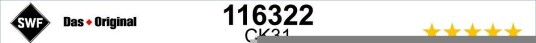 SWF 116322 Vindusvisker SWF 116322 Vindusvisker