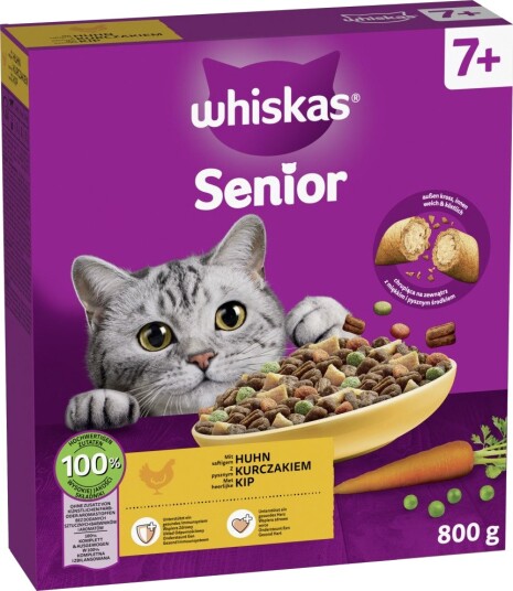 Whiskas 7+ Senior Kylling 800 G Whiskas 7+ Senior Kylling 800 G