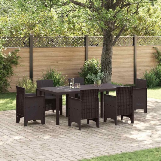 Hagebord Brun 200x100x73 cm Poly Rattan Hagebord Brun 200x100x73 cm Poly Rattan
