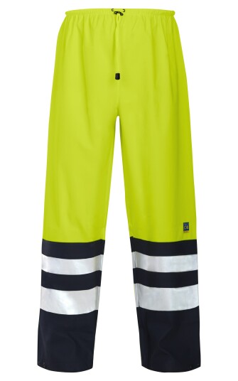 ProJob 6504 Regnbukse En Iso 20471 Kl 2 Yellow/Black S