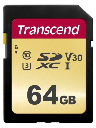 Transcend 500S SDXC UHS-3 - 64GB Transcend 500S SDXC UHS-3 - 64GB