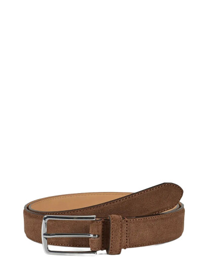 Howard London Suede Leather Belt Jack - Beige - 85