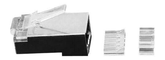 Microconnect Modular Plug - Nettverkkontakt - Rj-45 (Hann) - Skjermet (En Pakke 50)