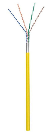 Pro CAT 5e Nettverkskabel 100 m F/UTP Gul CCA AWG 26/7