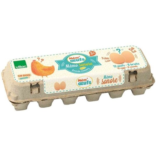 Vilac Memory Game w. Eggs and Sounds Vilac Memory Game w. Eggs and Sounds