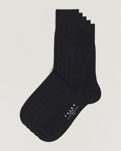 Falke 5-Pack Airport Socks Black