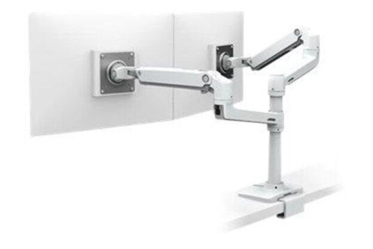 Ergotron LX Dual Stacking Arm with Under Mount C-Clamp