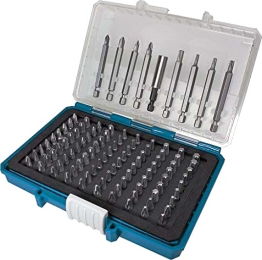Makita P-81050 Bitssett 99 Deler med Phillips, Pozidriv og Torx Makita P-81050 Bitssett 99 Deler med Phillips, Pozidriv og Torx