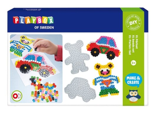 Playbox Xl Perlesett, Bil & Bjørn