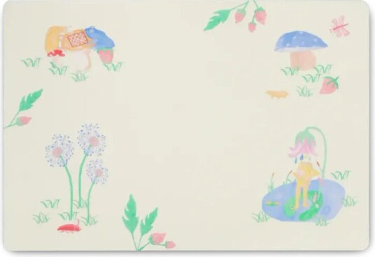 Kähler   Hammershøi Kids bordbrikke 43x30 cm hvit m/dekor