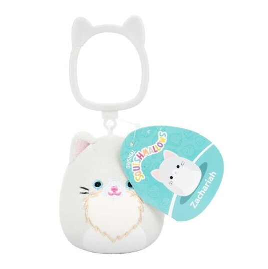 Squishmallows P26 Nøkkelringbamse 9cm Katten Zachariah Squishmallows P26 Nøkkelringbamse 9cm Katten Zachariah