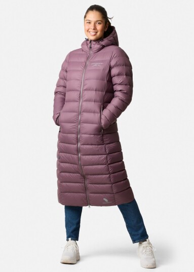 Östersund Long Down Coat W, Dk. Mauve, 42, Vinterjakker Östersund Long Down Coat W, Dk. Mauve, 42, Vinterjakker