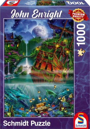 Schmidt Puzzles John Enright Puslespill 1000 Brikker Sunken Treasure