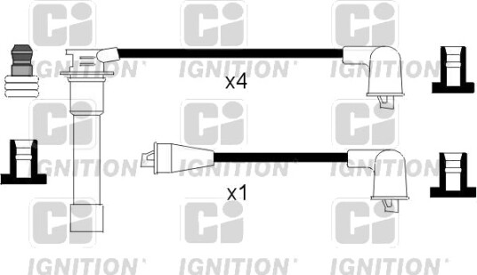 Tennplugg kabelsett QUINTON HAZELL XC1027