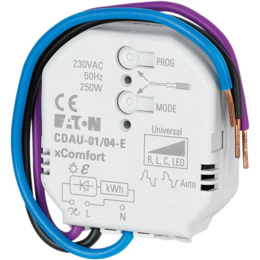 xComfort universal dimmeaktuator 250W+EMS CDAU-01/04-E - 4560738 xComfort universal dimmeaktuator 250W+EMS CDAU-01/04-E - 4560738