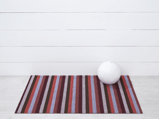 CHILEWICH Even Stripe Dørmatte 61x91cm BERRY